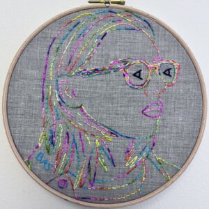 Multi Color Glases, Hand embroidery in ring