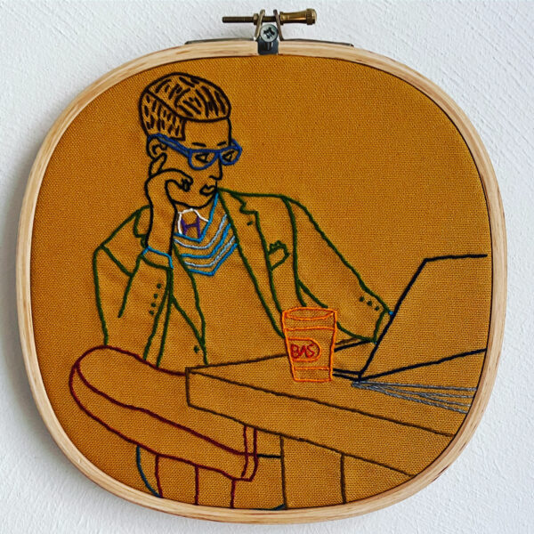 Office 2, Hand embroidery in ring