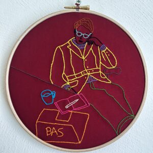 Office 3, Hand embroidery in ring