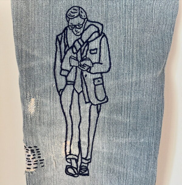 Destroy Denim hand embroidered