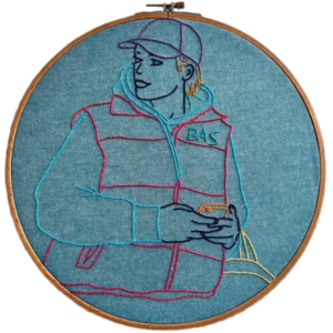 Bastiaan Thijssen Bodywarmer Embroidery in ring