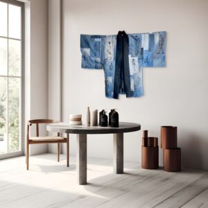 Bastiaan Thijssen Embroidery Denim Kimono