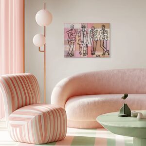 Bastiaan Thijssen Pink Patchwork Embroidery